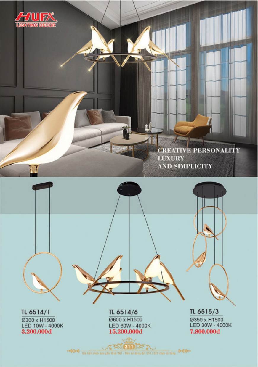 Bảng giá đèn trang trí HUFA